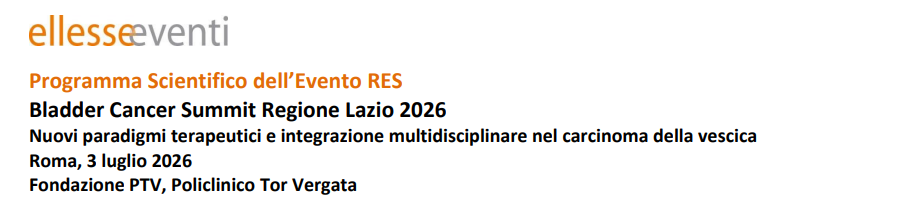 Bladder Cancer Summit Regione Lazio 2026